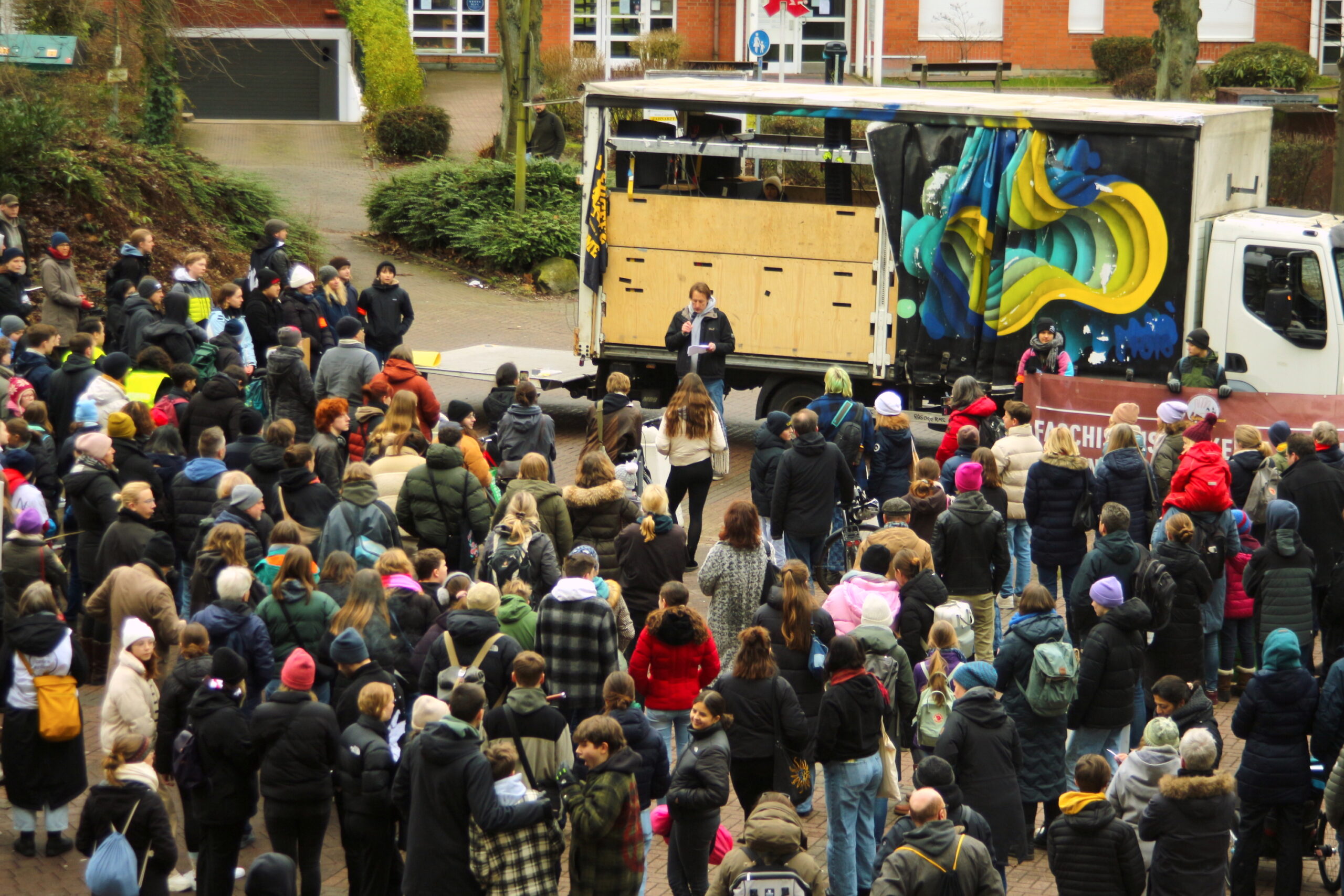 Schülerdemo gegen Rechts